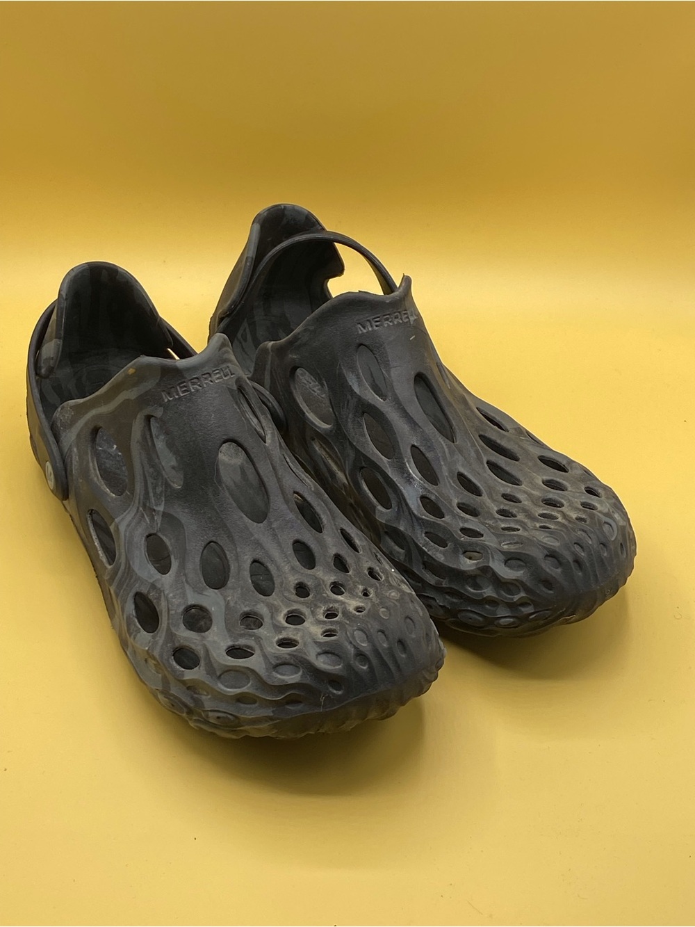 Merrell Black Ventilated Slip-On Clog